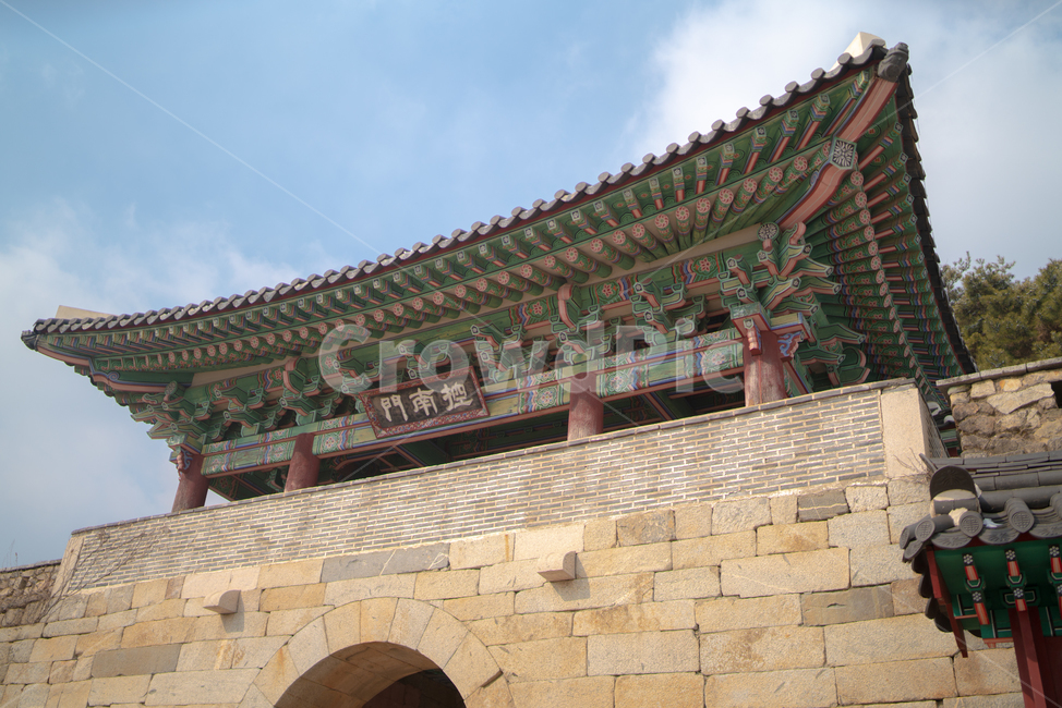 청주,상당산성,겨울,눈,풍경,하늘,현판