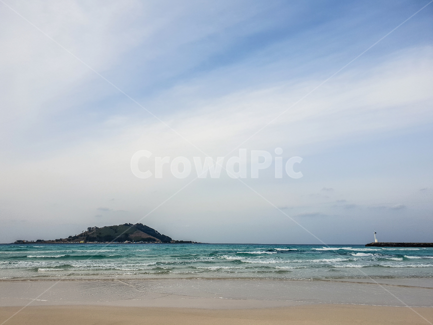 비양도,협재해수욕장,바다,섬,제주도,파도,해수욕장