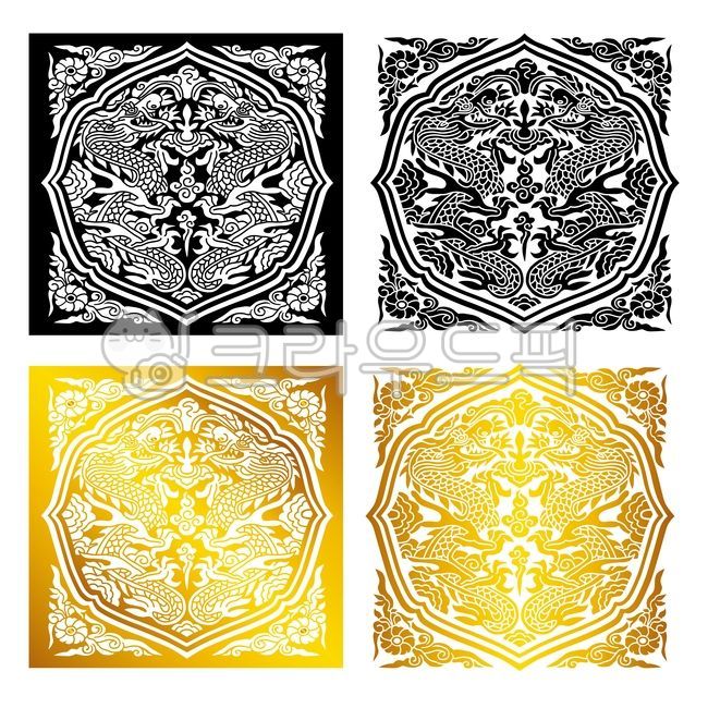Vector pattern,icon,gold pattern,pattern,dragon symbol,web source,golden pattern,dragon,silver pattern,design,dragonpattern,Ssangyong emblem,Korean traditional patterns,graphic,Korean traditional pattern,goldenpattern,traditional pattern,vector design,bac