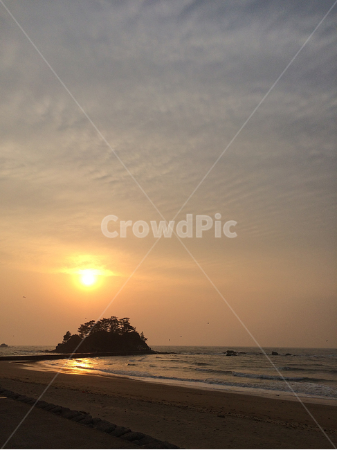 바닷가,낙조,일몰,하늘,바다,노을,자연,풍경,자연,풍경,nature,landscape,outdoors,옥외,sunlight,햇빛,light,빛,flare,플레어