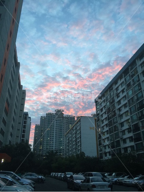 노을,핑크빛구름,해질때노을,일몰,붉은하늘,일몰노을,노을하늘,아파트노을