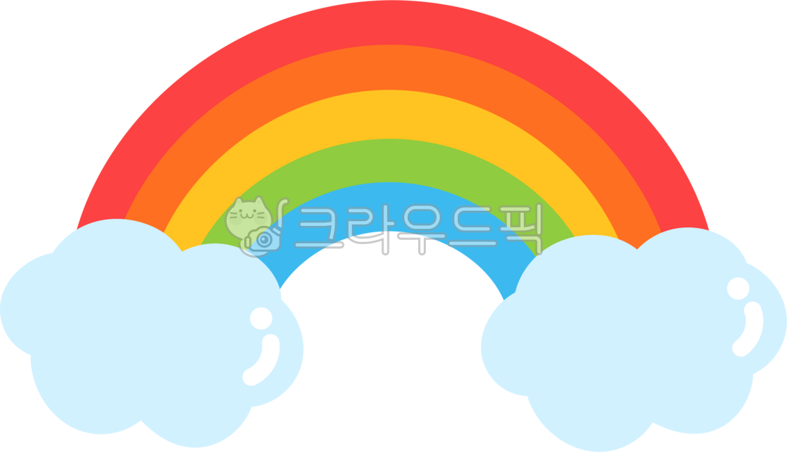무지개,레인보우,무지개캐릭터,맑음,날씨,무지개날씨,귀여운무지개,예쁜무지개,구름