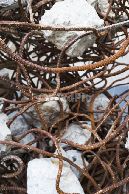 철근,콘크리트,건축,폐기,폐기물,골조,자재,산업,철거,리싸이클