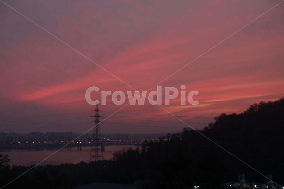 석양,노을,하늘,붉은,한강,하늘공원,야외,공원,첨탑,sunset,자연,nature,outdoors,옥외,일몰,황혼,redsky,붉은하늘