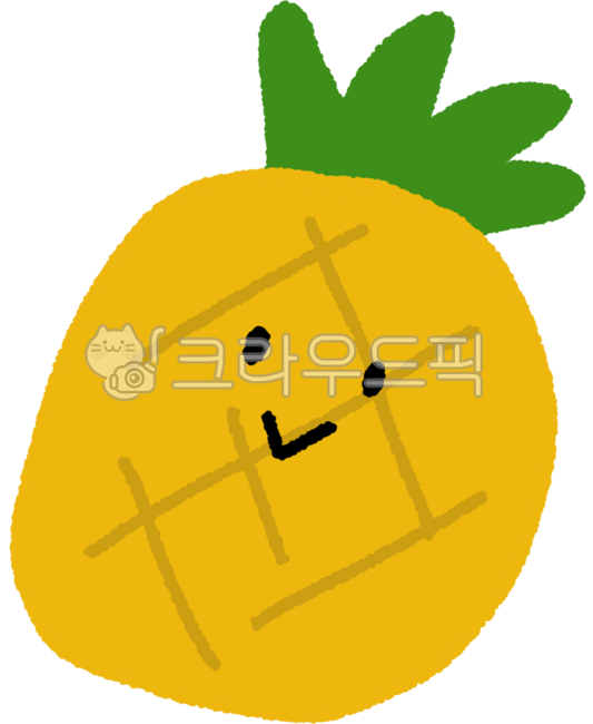 일러스트,그림,과일,파인애플,파인애플일러스트,과일일러스트
