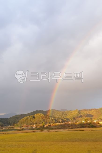 rainbow,Field,nature,Rainbow,rainbow color