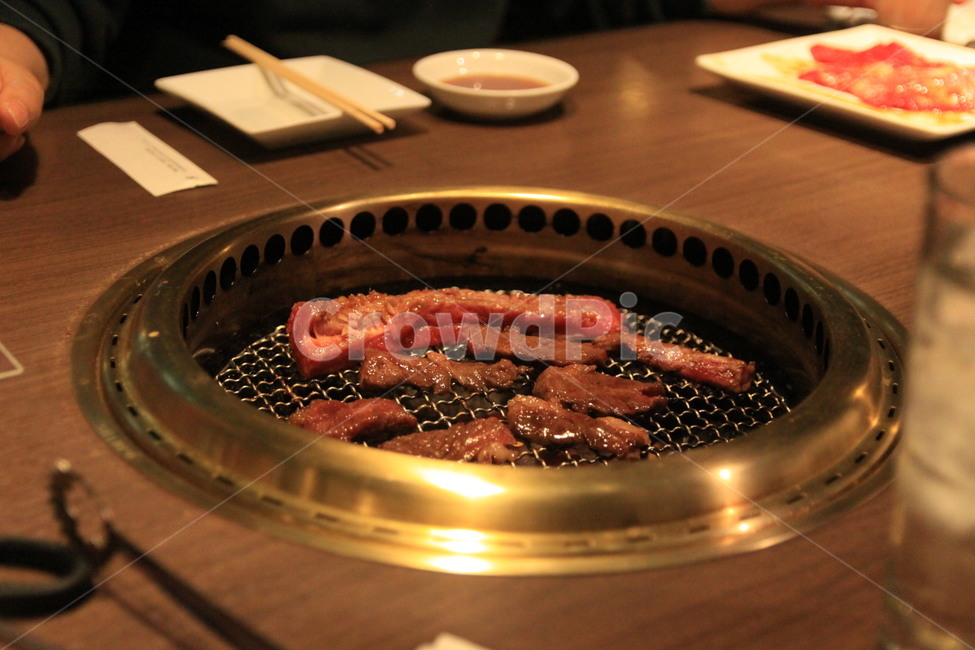 갈비,화로,화로구이,생고기,고기굽기