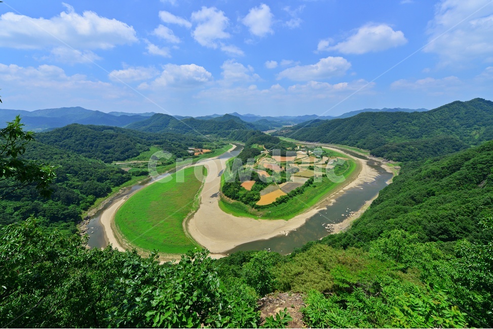 scenery,풍경,nature,자연,outdoors,옥외,landscape,경치,임실,국사봉,태극물돌이,국사봉태극물돌이,임실태극물돌이,하늘,구름