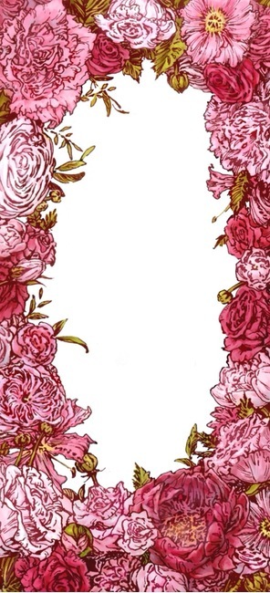 꽃,꽃프레임,분홍,꽃일러스트,봄,그래픽,일러스트레이션,graphic,illustration