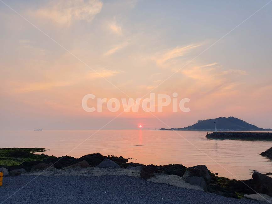 제주,제주서부,협재,협재해수욕장,일몰,sunset,jeju,하늘,노을,붉은노을