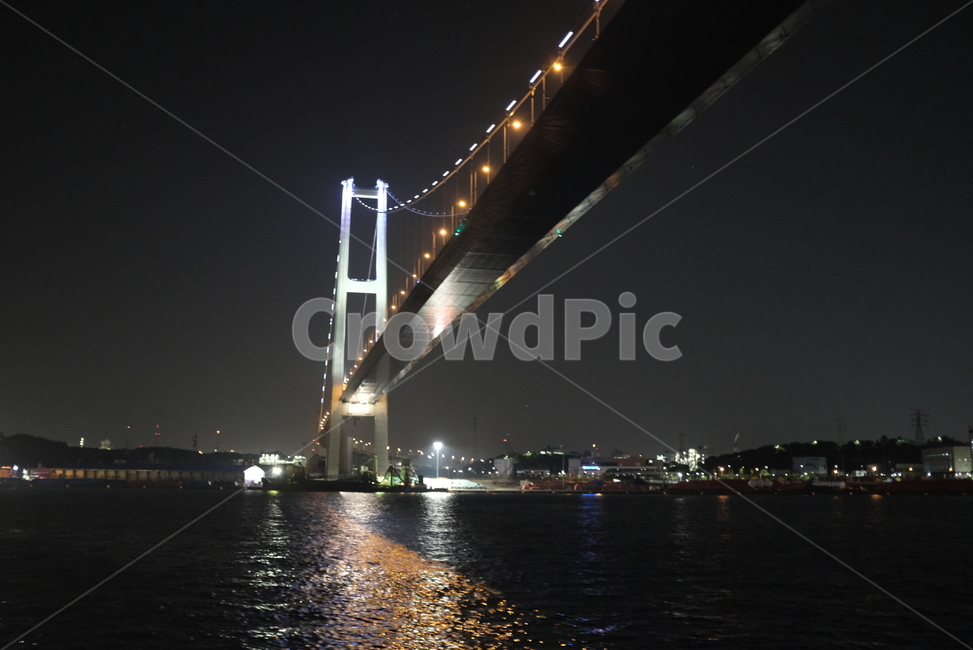 울산,대교,건축,야경,바다,야경,밤,풍경,nightscape,night,landscape,building,건물,bridge,다리,suspension bridge,현수교