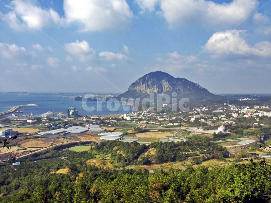 산방산,화순,제주도,월라봉,올레9코스,서귀포시,바다,푸른하늘