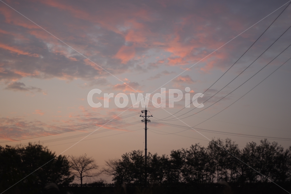 풍경,풍경사진,노을,해질녘,하늘,감성사진,sunset,sky,자연,풍경,nature,landscape,cable,케이블
