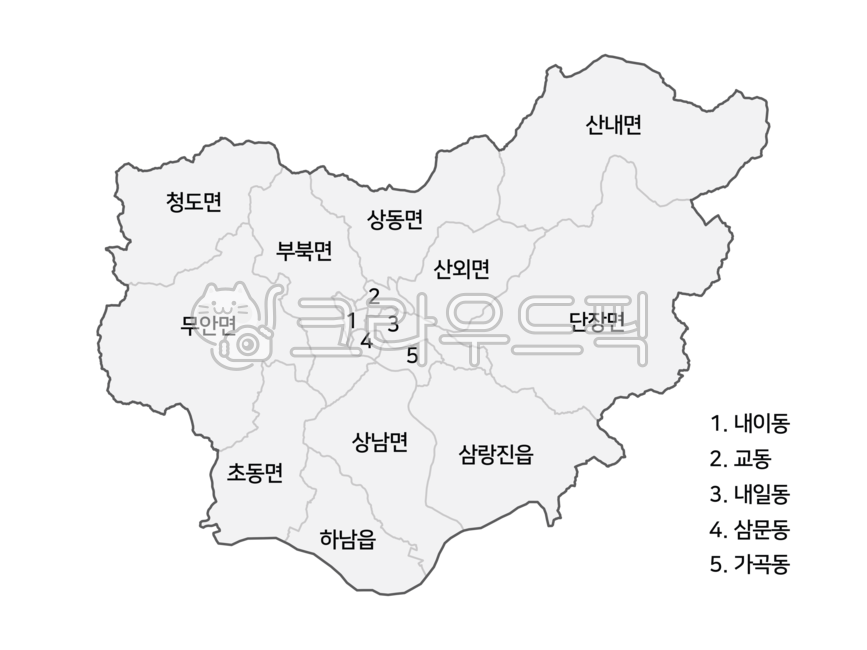 Miryang city,Miryang City Administrative Map,Miryang,Miryang City Administrative District,Miryang city map