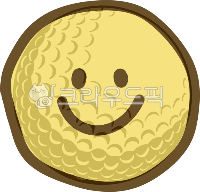 Smile golf ball,yellow smile golf ball,golf ball design,cute golf ball,smile,golfer,hobby,sports,screen golf,good shot,golf practice range,golf player,golf character,golf