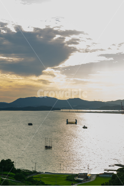 배,바다,노을,풍경,배경화면,자연,풍경,nature,landscape,land,땅,outdoors,옥외,water,물