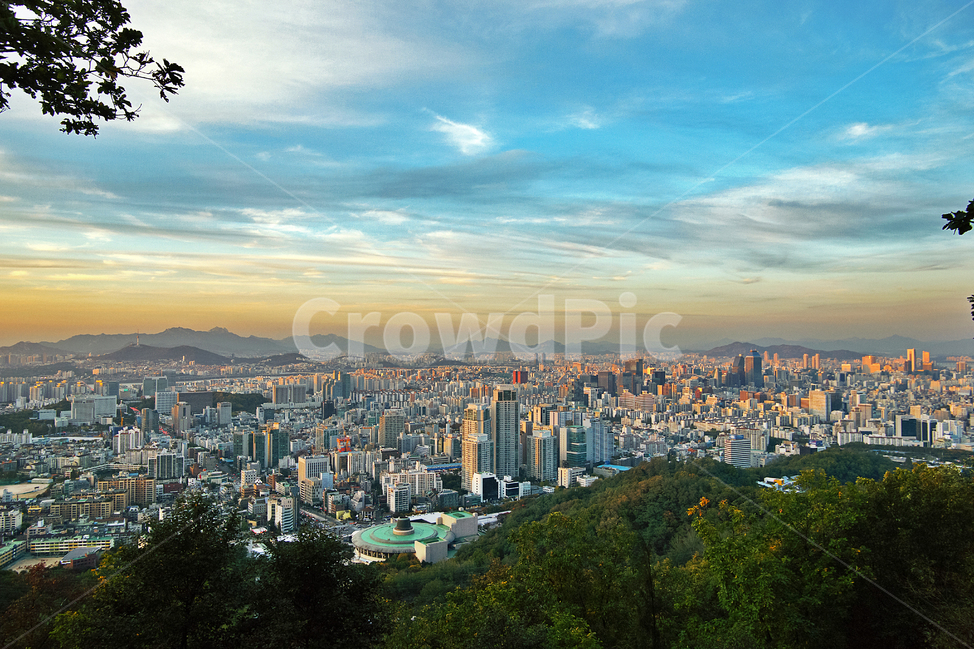 서울도심,서초구,서울,노을,석양,풍경,우면산,일몰,도시,풍경,city,landscape,한국도시풍경,한국도시경관,korea cityscape