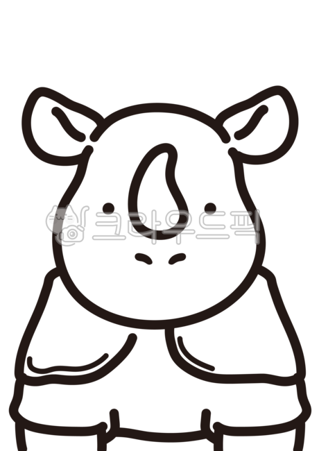 extinction,painting,line,Rhinoceros,endangered,animal,Line illustration,endangered animal,illustration,coloring,cute