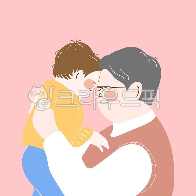 가족,가정,가정의달,어린이,어린이날,어버이날,아이,아버지,아빠,행복,할아버지,손자,조부모,부모,미소,손그림,드로잉