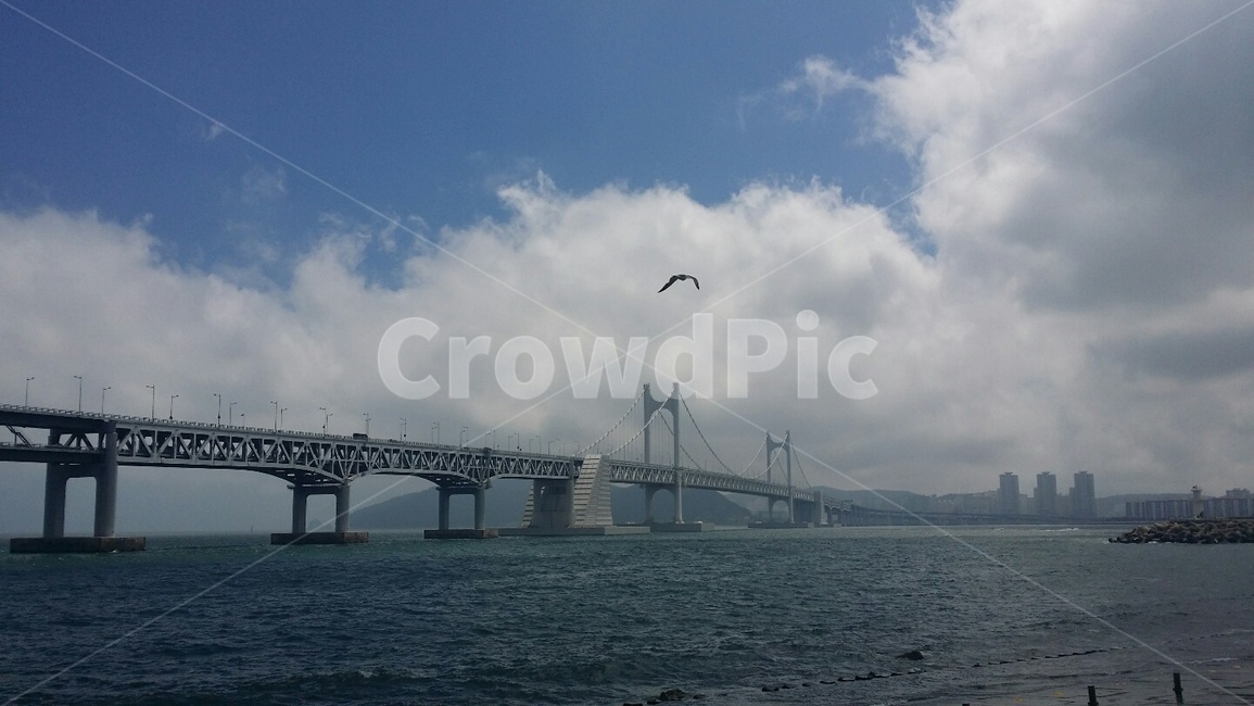 광안대교,바다풍경,힐링,풍경,해변,바다,구름과하늘,광안리