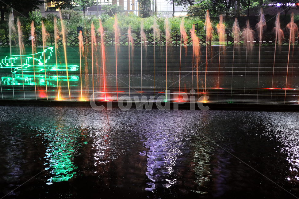 분수,야간분수,분수대,분수쇼,레이져,청량,불광천,야경,밤,풍경,nightscape,night,landscape,water,물,fountain,bridge,다리,building,건물