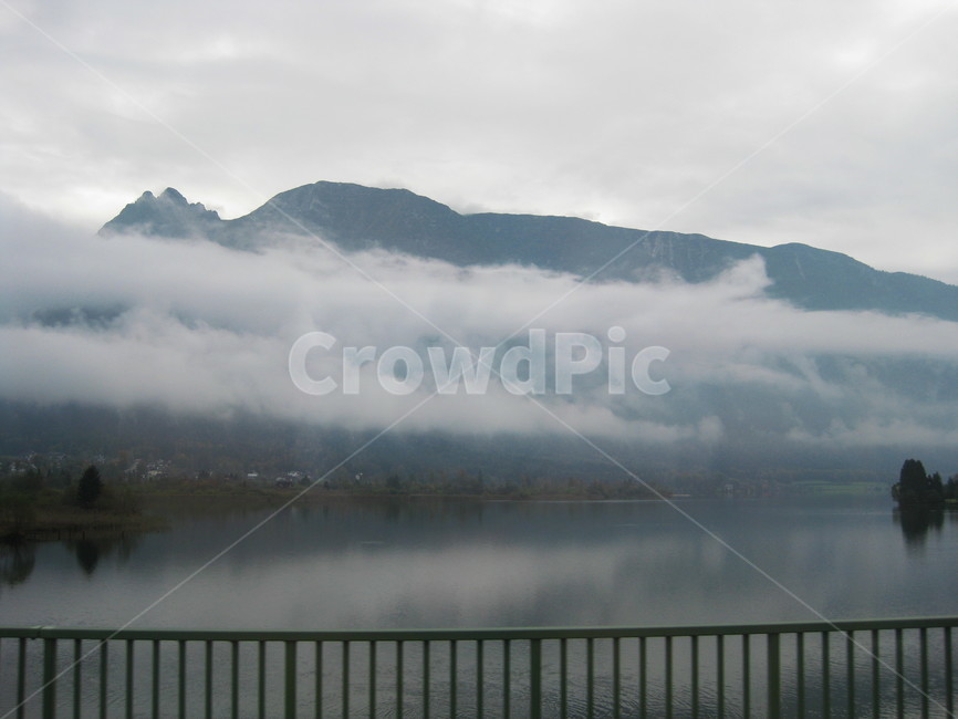 야외,outdoors,fog,안개,호수,lake,mountain