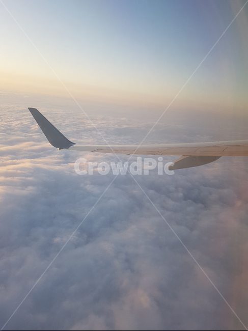 풍경,하늘,구름,비행,비항기,sky