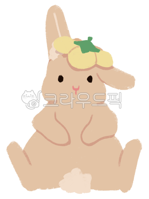 rabbit,cute,baby rabbit,spring,outing,flower,sitting,picnic,illustration,drawing,animal,baby animal