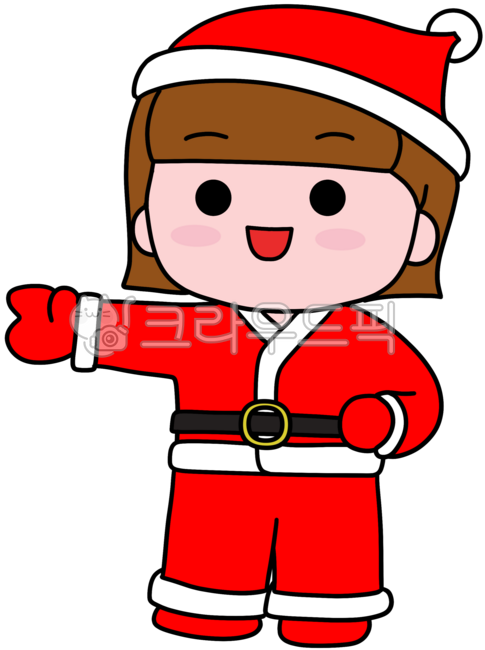 산타클로스,산타,크리스마스캐릭터,성탄절,연말,겨울,아바타,선물,포대자루,산타모자,산타복,풀샷,전신,인물,여성산타,어린이산타,팝아트,겨울테마,축제인물,산타옷,홀리데이,빨간색,캐릭터모음,크리스마스선물,여자산타,단발머리