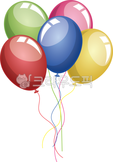 balloon, 풍선, 풍선일러스트, 오색풍선, 풍선png, 사진,이미지,일러스트,캘리그라피 - 자자yes0909작가