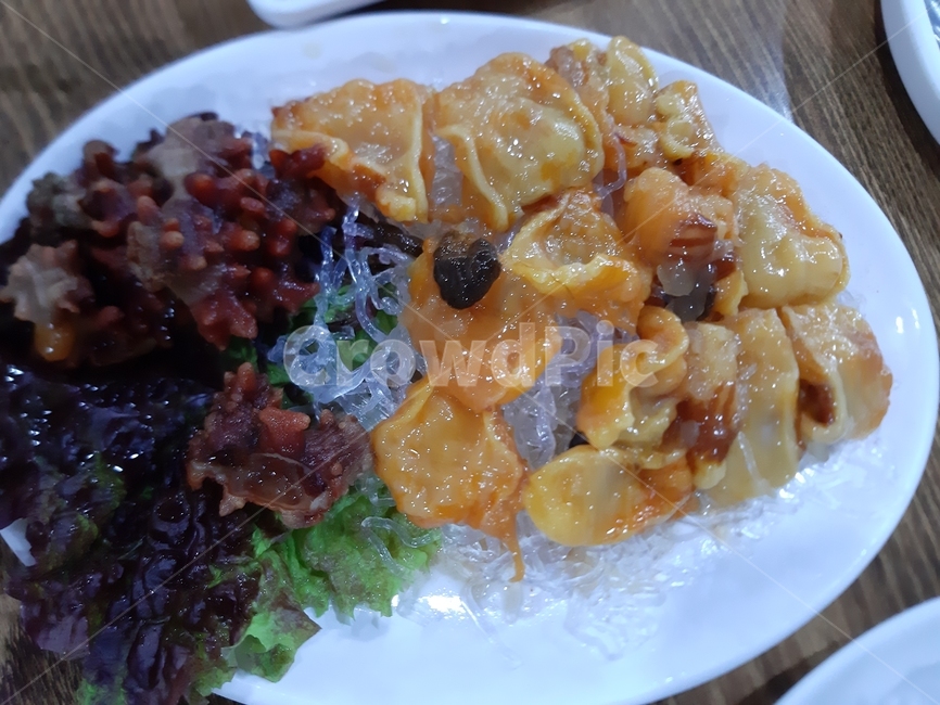 멍게,해산물,안주,음식,확대