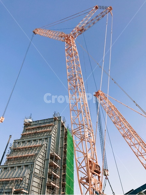 constructioncrane,건설크레인,crane,construction,site,lifting,work,engineering,powerplant,크레인,리프팅,시공,건설,현장,공장
