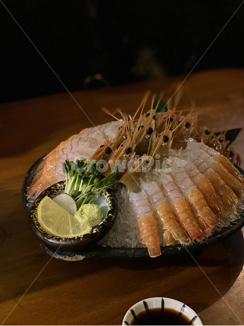 딱새우,딱새우회,새우,seafood,shrimp,해산물,food,lemon,레몬,와사비