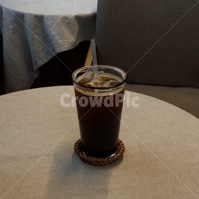 아메리카노,커피,카페,아이스아메리카노,유리컵