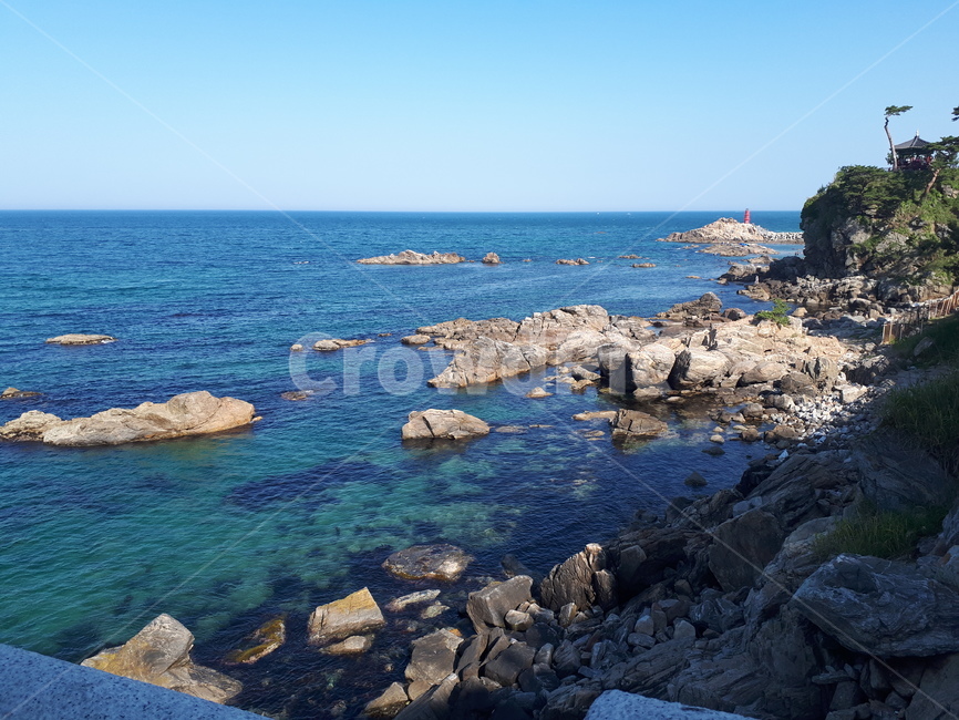 바다,풍경,맑은,자연,하늘,자연,풍경,nature,landscape,promontory,곶,rubble,파편