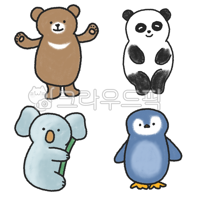 Animals,Asiatic black bear,panda,koala,penguin,endangered species,endangered animals,bear,teddy bear,panda,endangered species,animal protection,protection,extinction,cute animals,animal drawings,animal illustrations,animal hand drawings,