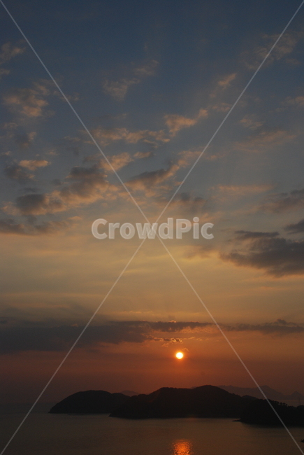 노을,남해안,바다,풍경,거제,자연,풍경,nature,landscape,outdoors,옥외,sunlight,햇빛,sky,하늘,sunset,일몰,dusk,황혼,dawn,새벽,red sky,붉은 하늘