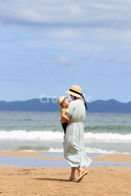 감성,바다,모자,원피스,엄마와아들,가족,패밀리,family