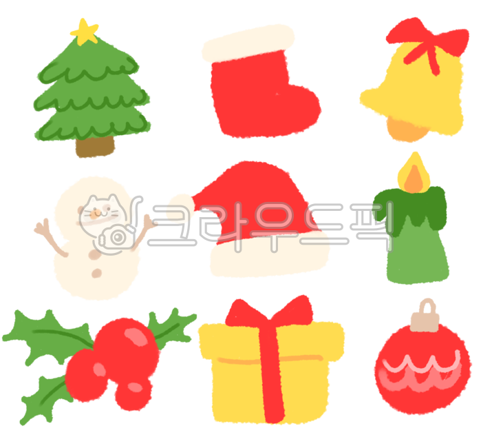 gift,snowman,Christmas,hand drawing,sticker,tree,ribbon,banner,tree decoration,winter,bell,December,gift box,ornament,banner decoration,snow,candle,illustration,decoration