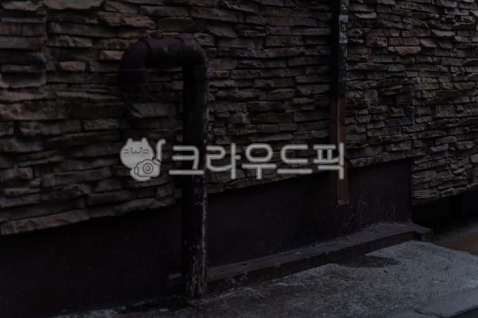 오래된,배수구,벽,벽돌,어두운