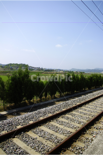 하늘,길,철도,rail,기차,선,파란,레일,여행,교통,교통수단,traffic,transportation