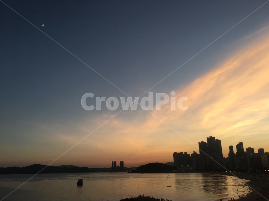 해운대,해질녘,야경,해수욕장,부산,야경,밤,풍경,nightscape,night,landscape,도시,city,한국도시풍경,한국도시경관,korea cityscape,nature,자연,outdoors,옥외