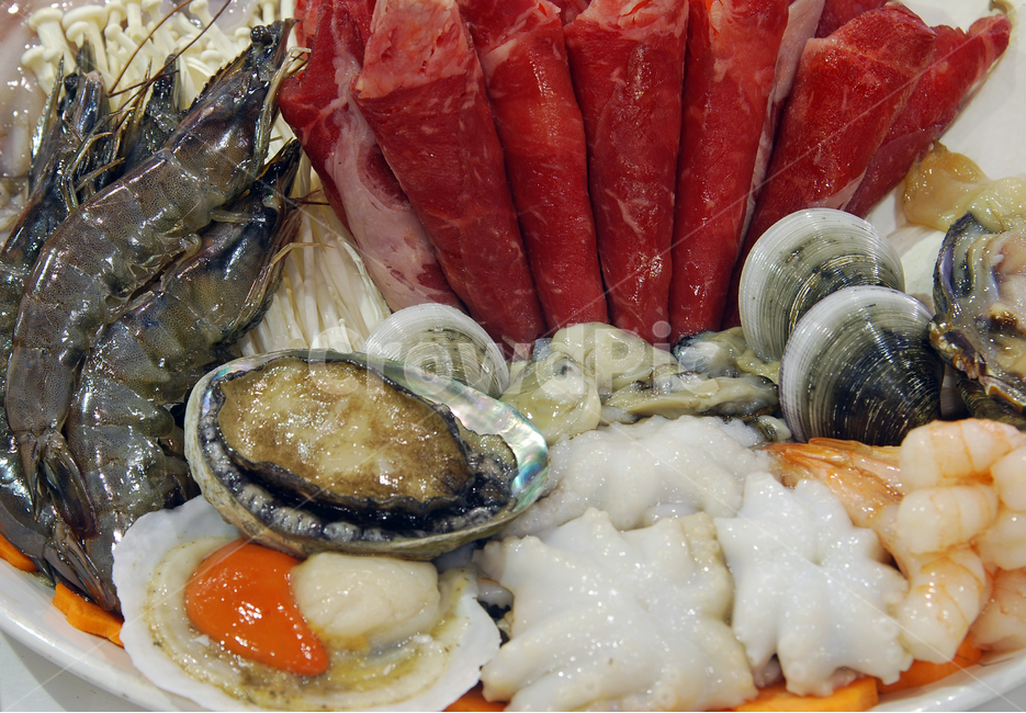 해물,해산물,샤브샤브,소고기,고기,쇠고기,전복,조개,가리비,새우,주꾸미,재료,음식,음식재료,식재료,싱싱한,신선한,음식,식재료,요리,food,cook,meal,dishes,food reserves
