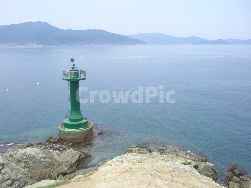 바다,등대,거제도,동떨어진,해변,홀로있는,감성사진