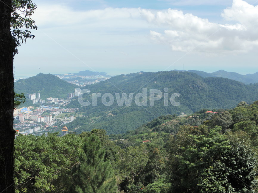 말레이시아,페낭,페낭섬,페낭힐,산,전망,하늘,구름,malaysia,penang,penanghill,sky,cloud,view,자연,풍경,nature,landscape,outdoors,옥외,slope,경사,scenery,경치