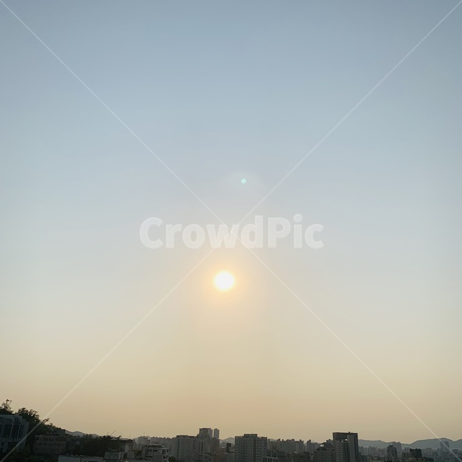 하늘,태양,해,오후,이른저녁,노을