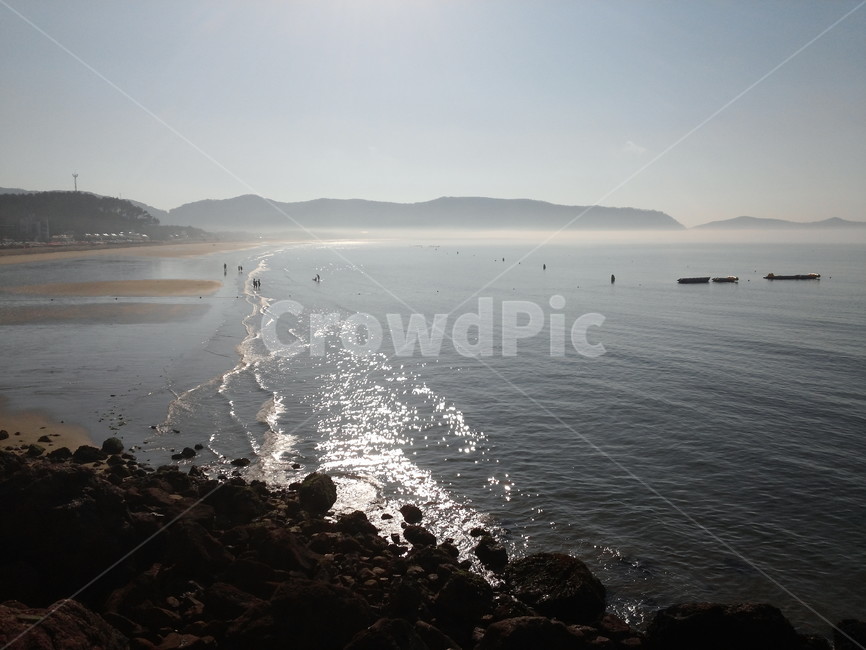 물안개,파도,풍경,배경,배,햇빛,햇살,자연,풍경,nature,landscape,promontory,곶,leisure activities,레저 활동,adventure,모험