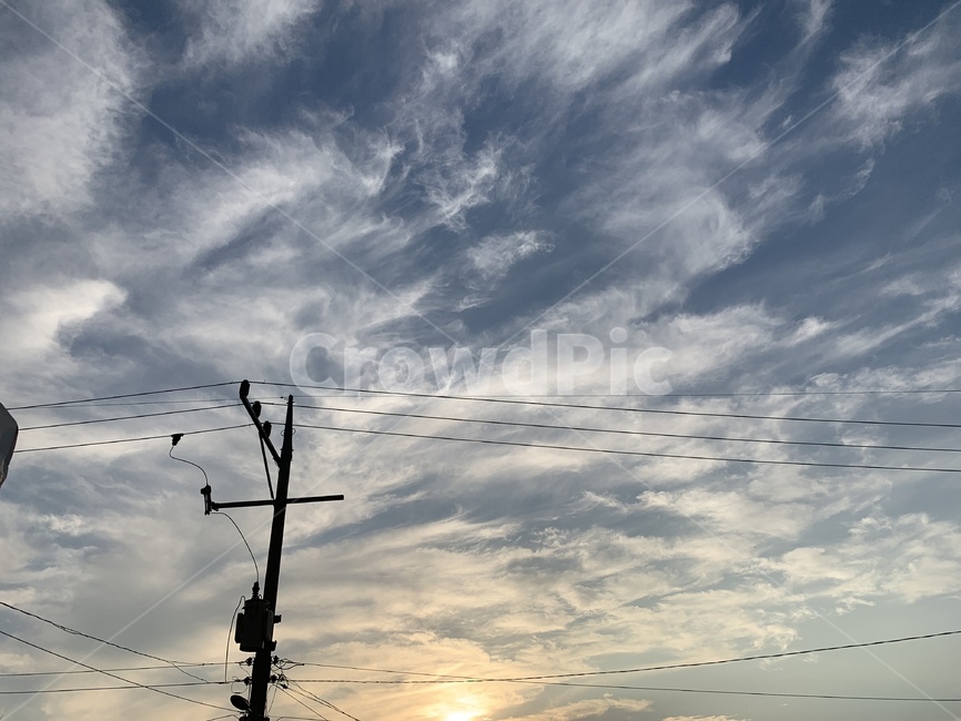 가을,가을하늘,해질녁,감성사진,풍경,자연,풍경,nature,landscape,cable,케이블,power lines,전력선