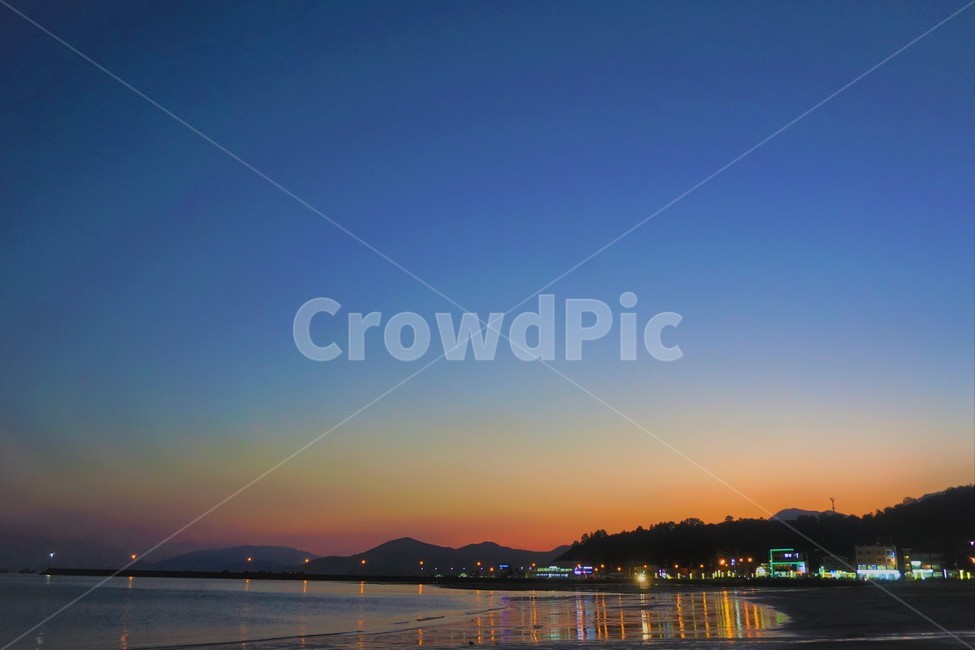 야경,노을,해변,해수욕장,부두,해질녘,서해,풍경,바다,sea,shoreline,해안선,water,ocean,옥외,outdoors,자연,nature,야경,밤,풍경,nightscape,night,landscape