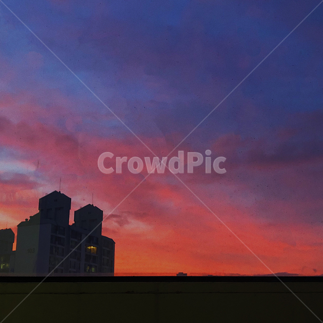 하늘,노을,구름,sky,sunset